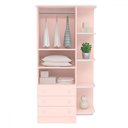 Ver imagem 3 de Quarto Infantil Completo Estrela 2 Portas 7 Gavetas Rosa - Pnr Móveis