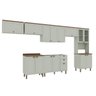 Cozinha Modulada Completa com Aérea de Serviço Integrada 100% Mdf - 2