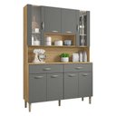 Ver imagem 1 de Kit Cozinha Golden 8 Portas Freijó Gris - Kits Paraná