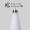 Garrafa Térmica Urban Gocase 500ml Aço Inox Parede Dupla Isolada Branca - 4