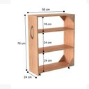 Ver imagem 2 de Armário para Escritório Lobato 4 Gavetas Freijó 100%mdf( Livros Sala Estante)