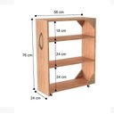 Ver imagem 2 de Armário para Escritório Lobato 4 Gavetas Freijó 100%mdf( Livros Sala Estante)