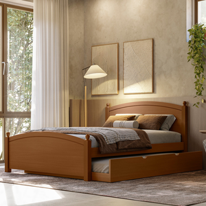 Bicama Casal de Madeira Maciça Woodstore com Cama Auxiliar