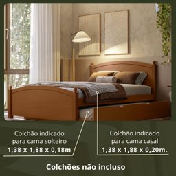 Bicama Casal de Madeira Maciça Woodstore com Cama Auxiliar - 4
