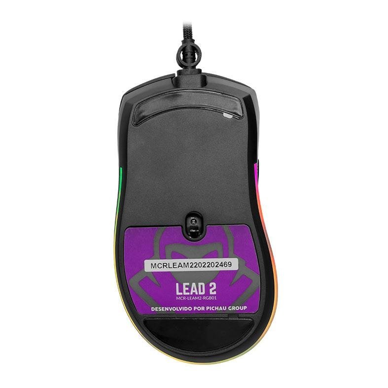 Mouse Gamer Mancer Lead 2, RGB, 12400DPI, 7 Botoes, Preto, MCR-LEAM2-RGB01 - 6