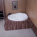 Ver imagem 1 de Banheira Hidromassagem Sollene Redonda em Gel Coat Luxo com Aquecedor - Ø180cm - Volume Ideal 425 Li - 220V