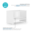 Ver imagem 5 de Berço Mini Cama 3 em 1 Americano 100% MDF Helena