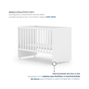 Ver imagem 4 de Berço Mini Cama 3 em 1 Americano 100% MDF Helena