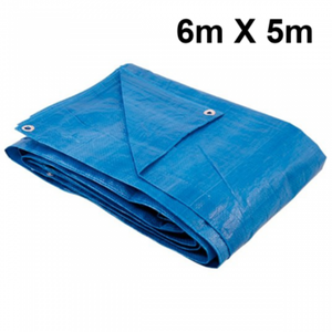 Lona 6x5 Azul Impermeável Carreteiro Piscina 200 Micras Grossa Reforçada
