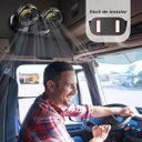 Ver mais imagens de Ventilador Duplo 12V para Cabine Automotiva Ajustavel 360 Carro Caminhao Dias Quentes Verao 2 Veloci