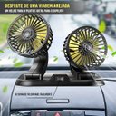 Ver imagem 5 de Ventilador Duplo 12V para Cabine Automotiva Ajustavel 360 Carro Caminhao Dias Quentes Verao 2 Veloci