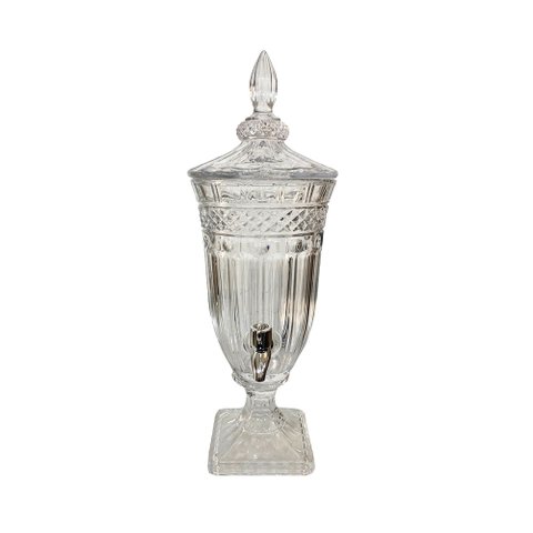 Dispenser Suqueira em Cristal com Torneira para Suco Água Drinks - 1,8l