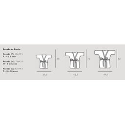 Roupão de Banho Infantil de 4 a 10 Anos Unicórnio - G - 8 a 10 Anos - 4