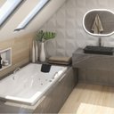 Ver imagem 1 de Banheira Hidromassagem Box Nuova em Gel Coat Gran Luxo sem Aquecedor - 150cm - Volume Ideal 105 Litr - 110V