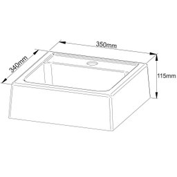 Gabinete de Banheiro 60 Cm 1 Porta com Cuba Romana Mármore Branco - 5