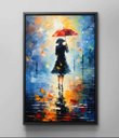 Ver imagem 3 de Quadro Decorativo Tela Canvas Moldura Filete Abstrato Umbrela Guarda Chuva Gg