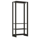 Ver imagem 1 de Closet 1 Cabideiro e 2 Prateleiras 80 Cm Grafite Intenso Yes Ey1010