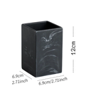 Ver imagem 3 de Kit Banheiro Preto Decorado Lavabo Moderno Mármore Porcelana:PRETO5394