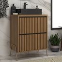 Ver imagem 1 de Gabinete de Banheiro 60cm com Cuba Ref 650 Cewal - Itapuã/portoro