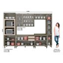Ver imagem 3 de Cozinha Modulada Connect 7 Peças 2 Aéreos + 2 Balcões+ 2 Paneleiros + 1 Complementoc6p21 Duna