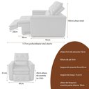 Ver imagem 2 de Poltrona do Papai Retrátil Reclinável Confortável Courino Caramelo - Sallar Home
