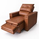 Ver imagem 3 de Poltrona do Papai Retrátil Reclinável Confortável Courino Caramelo - Sallar Home