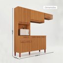Ver imagem 3 de Cozinha Modulada Barcelona 100% MDF Móveis Home | 11 Portas + 1 Gaveta