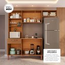 Ver imagem 4 de Cozinha Modulada Barcelona 100% MDF Móveis Home | 11 Portas + 1 Gaveta