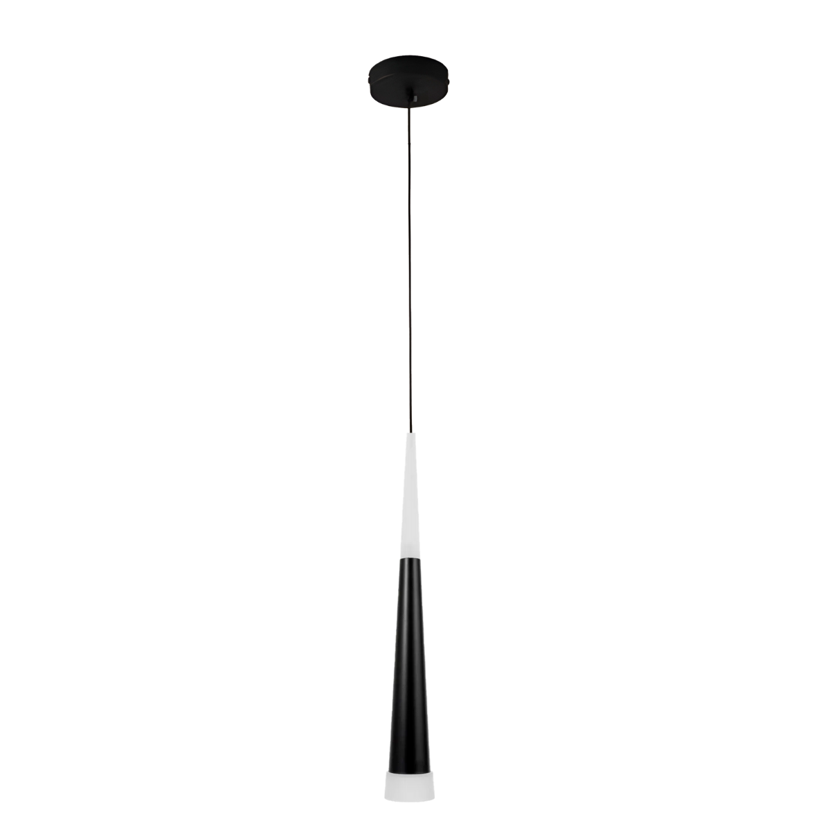 Pendente Cone Preto Led | MadeiraMadeira