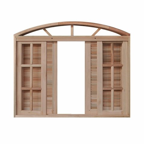 Veneziana de Correr 6 Folhas Mista em Arco 2.00 x 1.20 - Hale