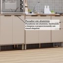 Ver imagem 5 de Cozinha Modulada Compacta 4 Peças com Espaço para Forno e Micro-ondas sem Tampo Aspen Luciane Móveis