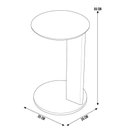 Ver imagem 5 de Mesa Lateral para Sala de Estar Pés Madeira Bulat A03 Hanover Roble - Lyam Decor