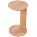 Ver imagem 1 de Mesa Lateral para Sala de Estar Pés Madeira Bulat A03 Hanover Roble - Lyam Decor