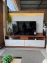 Ver imagem 6 de Rack Home Painel Estante TV até 70 pol Mármore/Ripado Iluminação LED