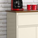 Ver imagem 3 de Aparador Buffet 3 Portas Cantinho Café 1 Gaveta Organizadora Balcão Sala Estar Cozinha Zeus - Off