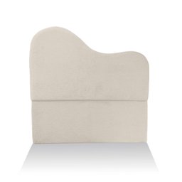 Cabeceira Casal Estofada para Cama Box em Bouclé - 1