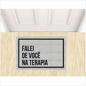 Tapete Divertido Falei na Terapia de Você, Tapetes para Residencias.