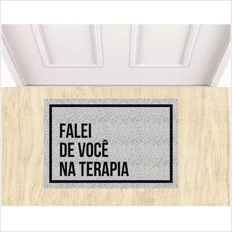 Tapete Divertido Falei na Terapia de Você, Tapetes para Residencias.