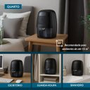 Ver imagem 5 de Desumidificador Antimofo Secar Ar Elétrico 600ml com Led Preto 110v/220v Importway Iwda001pt Peltier
