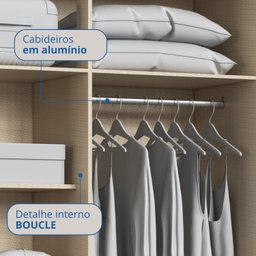 Guarda-Roupa Modulado Casal 11 Portas Infinity Marrom/Cedro/Duna - 6 Guarda-Roupa Modulado Casal 11 Portas Infinity Marrom/Cedro/Duna - 6