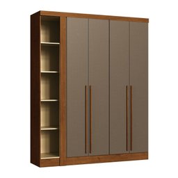 Guarda-Roupa Modulado Casal 11 Portas Infinity Marrom/Cedro/Duna - 11 Guarda-Roupa Modulado Casal 11 Portas Infinity Marrom/Cedro/Duna - 11