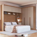 Ver imagem 1 de Guarda-Roupa Modulado Casal 11 Portas Infinity Marrom/Cedro/Duna