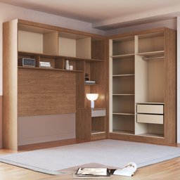 Guarda-Roupa Modulado Casal 11 Portas Infinity Marrom/Cedro/Duna - 13 Guarda-Roupa Modulado Casal 11 Portas Infinity Marrom/Cedro/Duna - 13