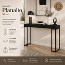 Ver imagem 2 de Aparador Planalto 90cm Pés de Ferro - Preto/Preto