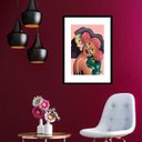 Ver imagem 1 de Quadro Arte Lgbt Lésbicas - 60x48cm:madeira Preta