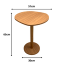 Ver imagem 5 de Mesa Lateral Monopé Design Orgânico 51cm - Mel