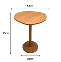 Ver imagem 5 de Mesa Lateral Monopé Design Orgânico 51cm - Mel