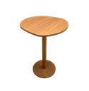 Ver imagem 1 de Mesa Lateral Monopé Design Orgânico 51cm - Mel