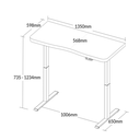 Ver imagem 3 de Mesa Canadá Ergonômica Pc Regulagem Altura Motorizada Branca Home Office Setup Premium Bivolt
