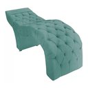 Ver imagem 1 de Maca Estofada Estética Cílios Salão Spa Suede Ísis Cor:azul Tiffany